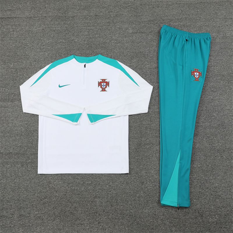 player version 24-25 Portugal white Sweater tracksuit set