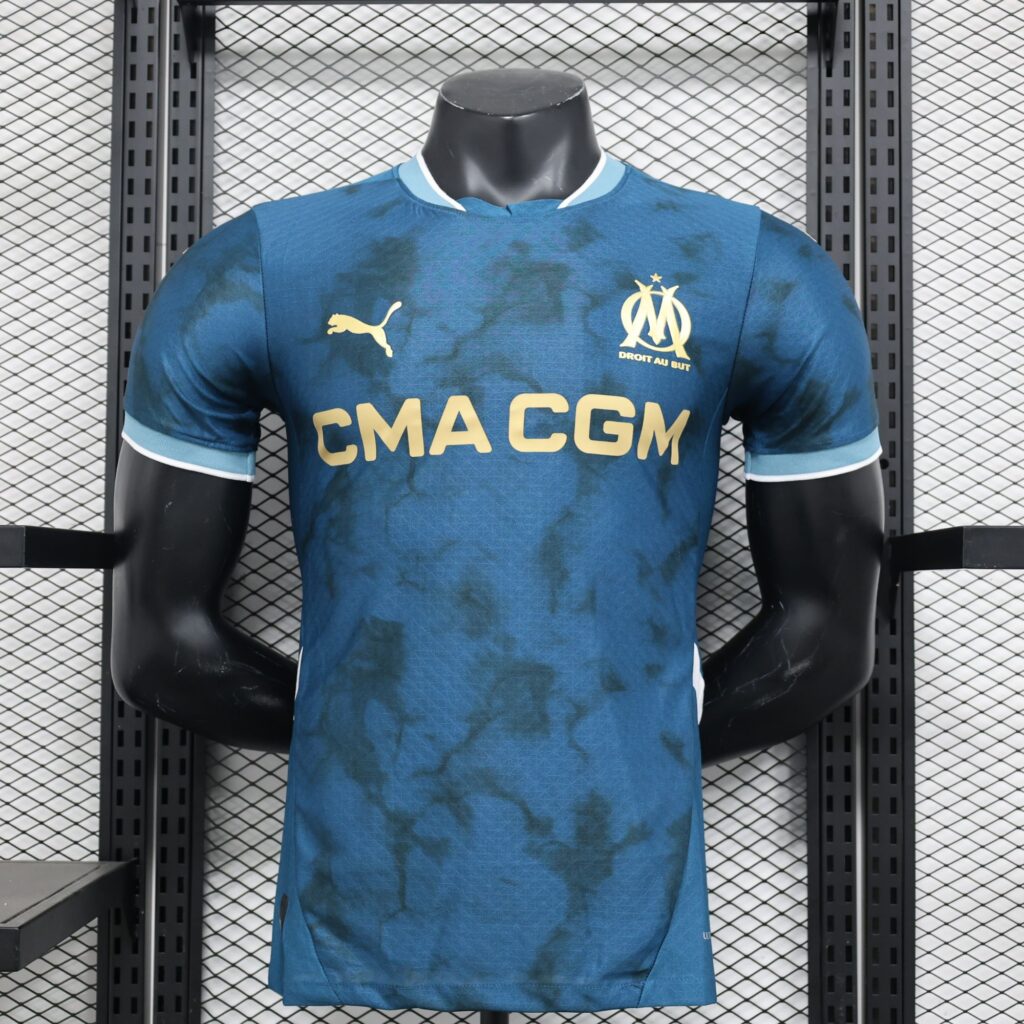 Olympique Marseille 2024-25 Away Jersey Player Version