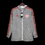 Windbreaker M-U Black and White Stripes
