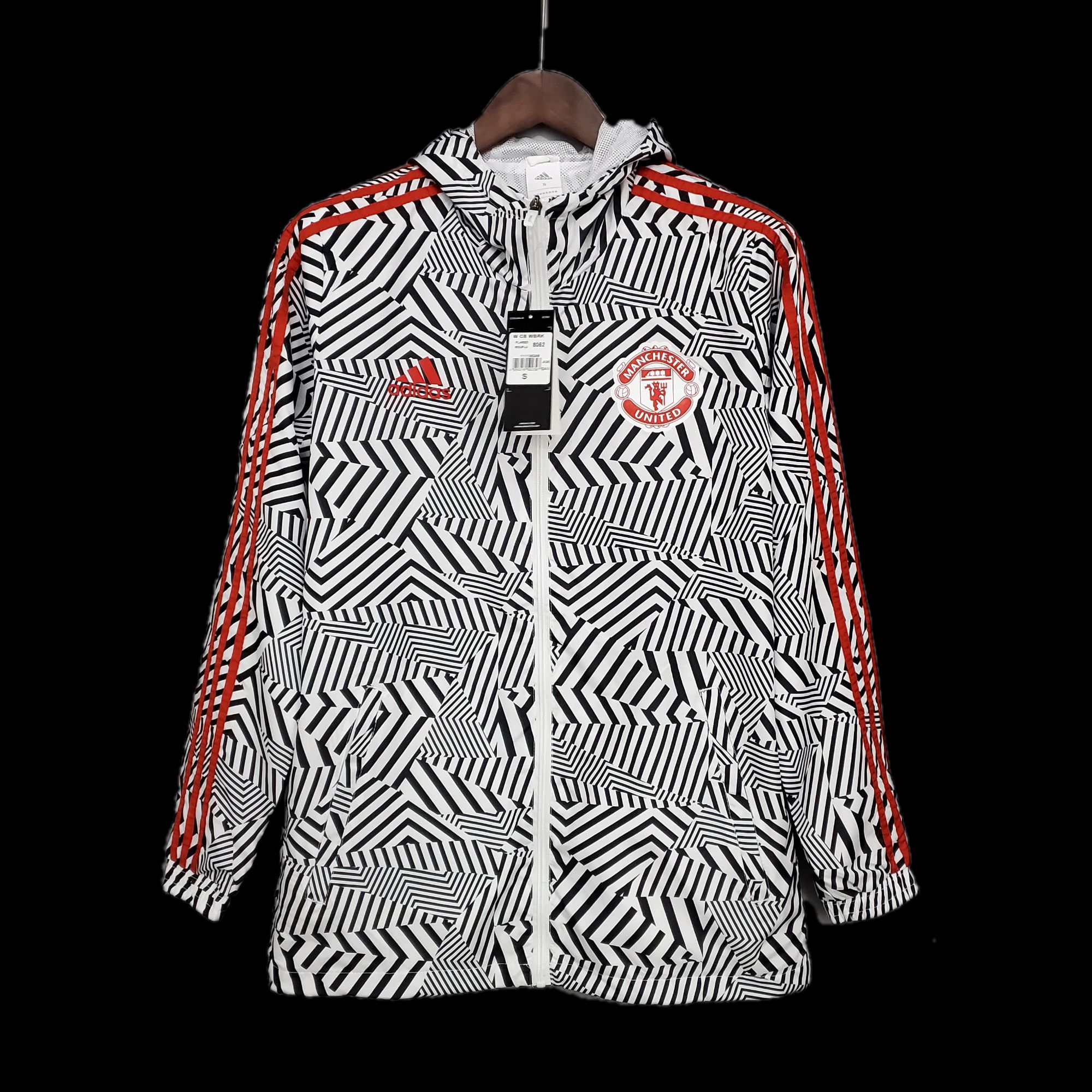 Windbreaker M-U Black and White Stripes
