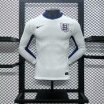 England 2024-25 Euro Home Long Sleeves Jersey – Player Version