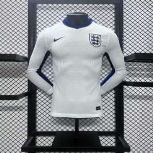 England 2024-25 Euro Home Long Sleeves Jersey – Player Version