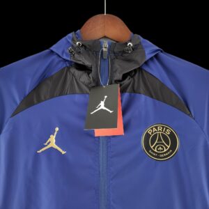 2022 PSG Windbreaker Jordan Logo Blue & Black