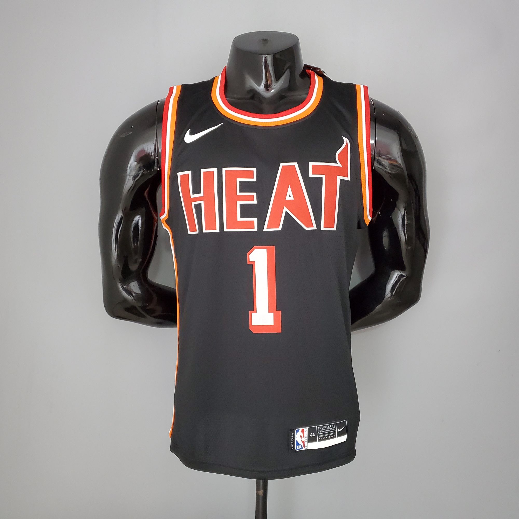 2018 BOSH#1 Heat Retro Night Black NBA Jersey 2018 BOSH#1 Heat Retro Night Black NBA Jersey