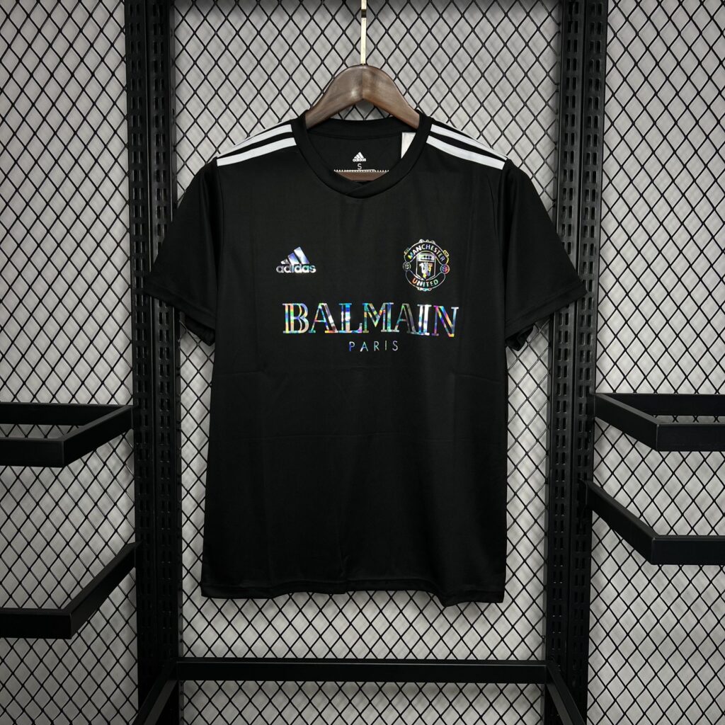 Manchester United 2024-25 Balmain Co-Branded Edition T-shirt
