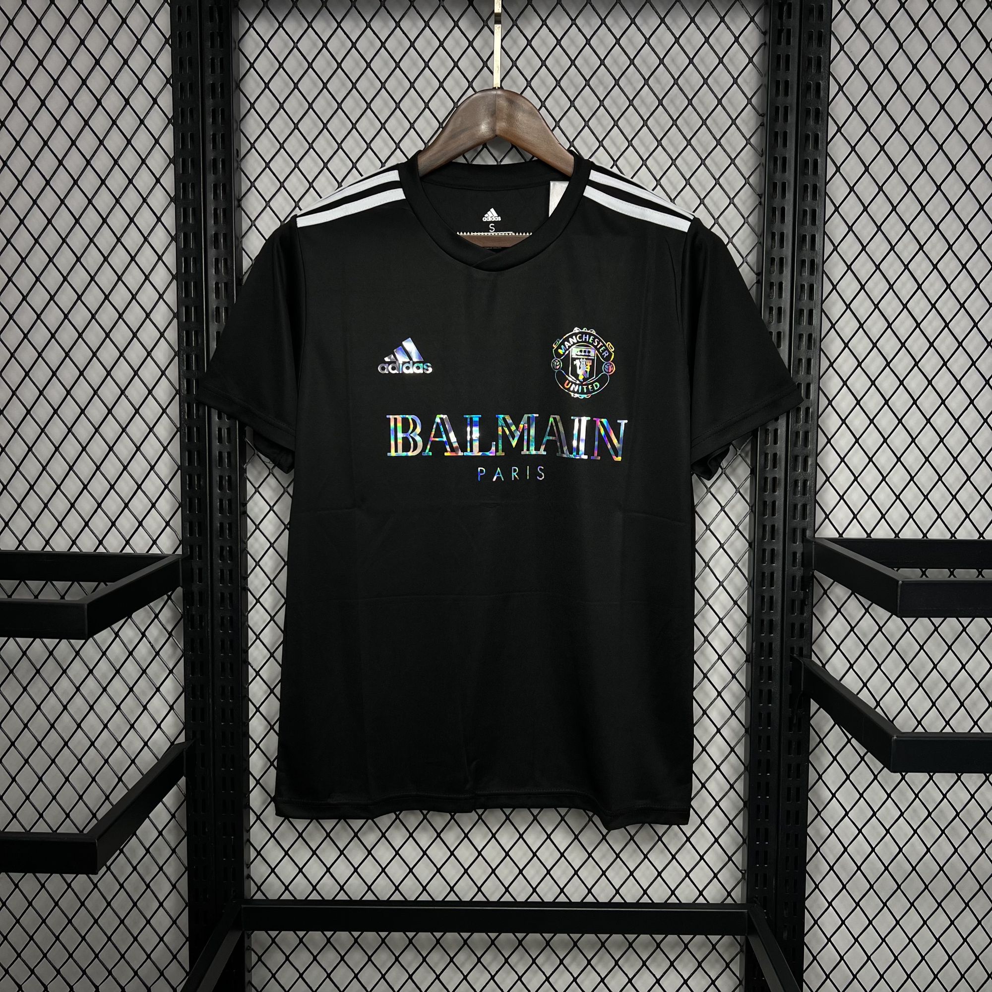 Manchester United 2024-25 Balmain Co-Branded Edition T-shirt Manchester United 2024-25 Balmain Co-Branded Edition T-shirt