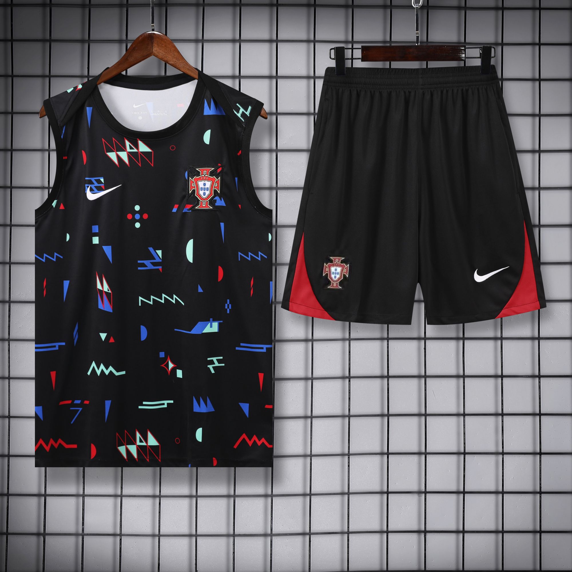 vest 24-25 Portugal black training vest set