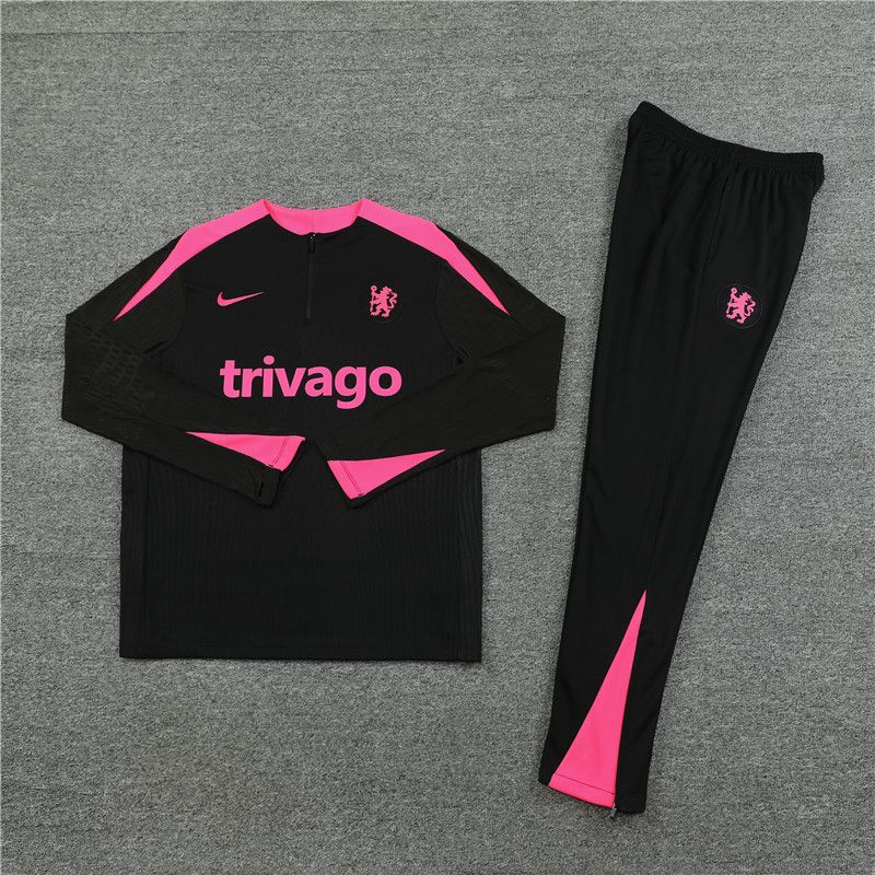 player version 24-25 Chelsea black Sweater tracksuit set