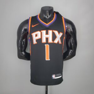 2021 BOOKER#1 Suns Black NBA Jersey