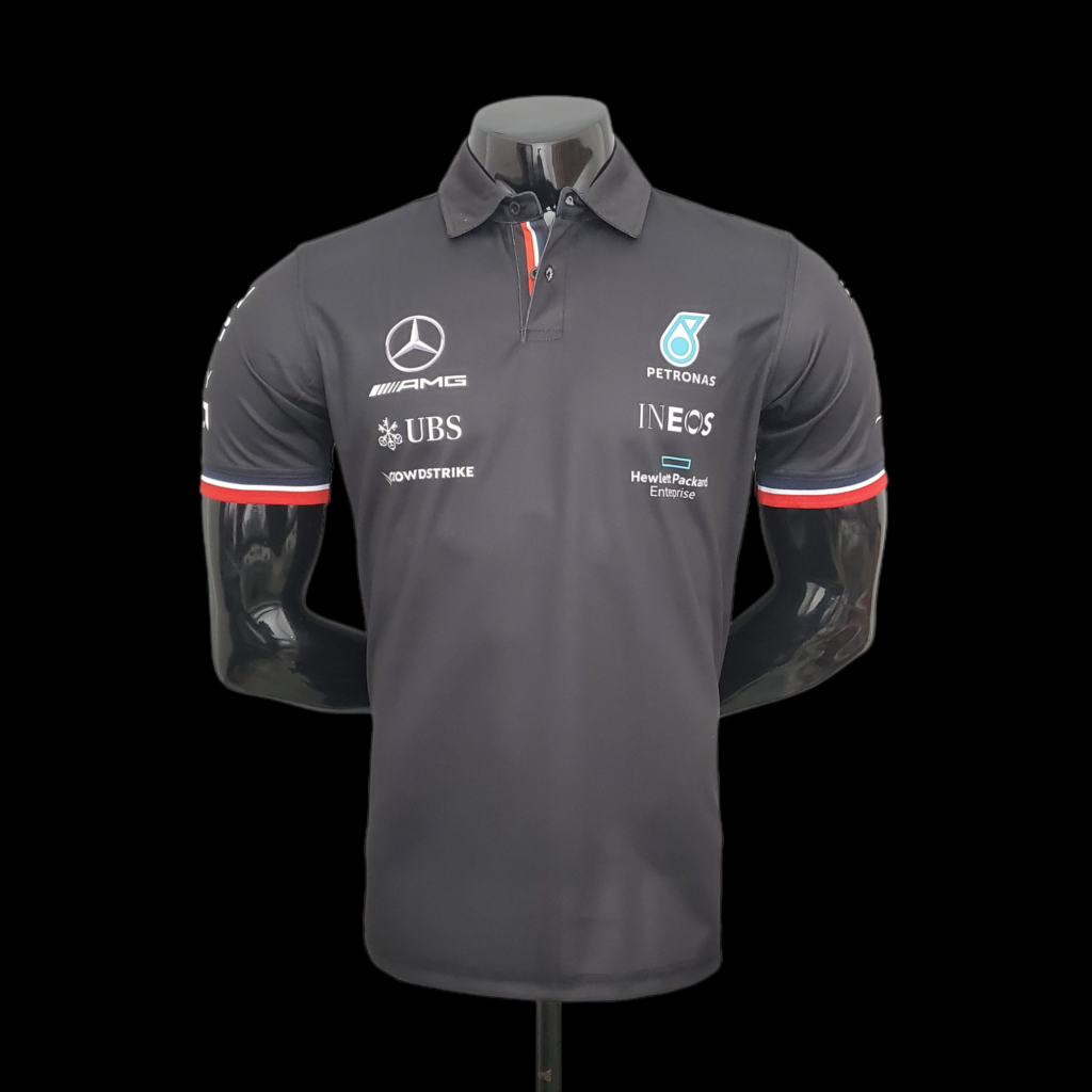 F1 Formula One racing suit; Mercedes POLO Black