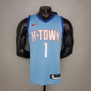 McCRADY#1 2021 Rockets City Edition Blue NBA Jersey