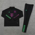 23-24 Bayern black sweater tracksuit set