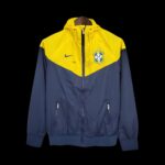 Windbreaker Brazil Blue and Yellow