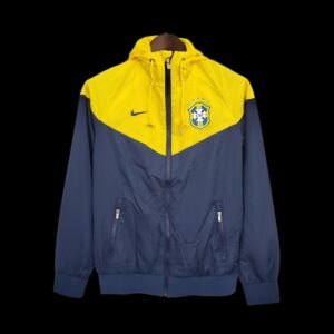 Windbreaker Brazil Blue and Yellow