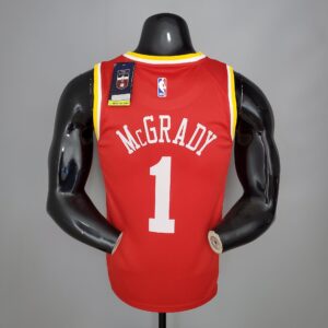 McGRADY#1 Rockets Retro Red NBA Jersey
