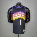 New BOOKER#1 Suns City Edition Black NBA Jersey