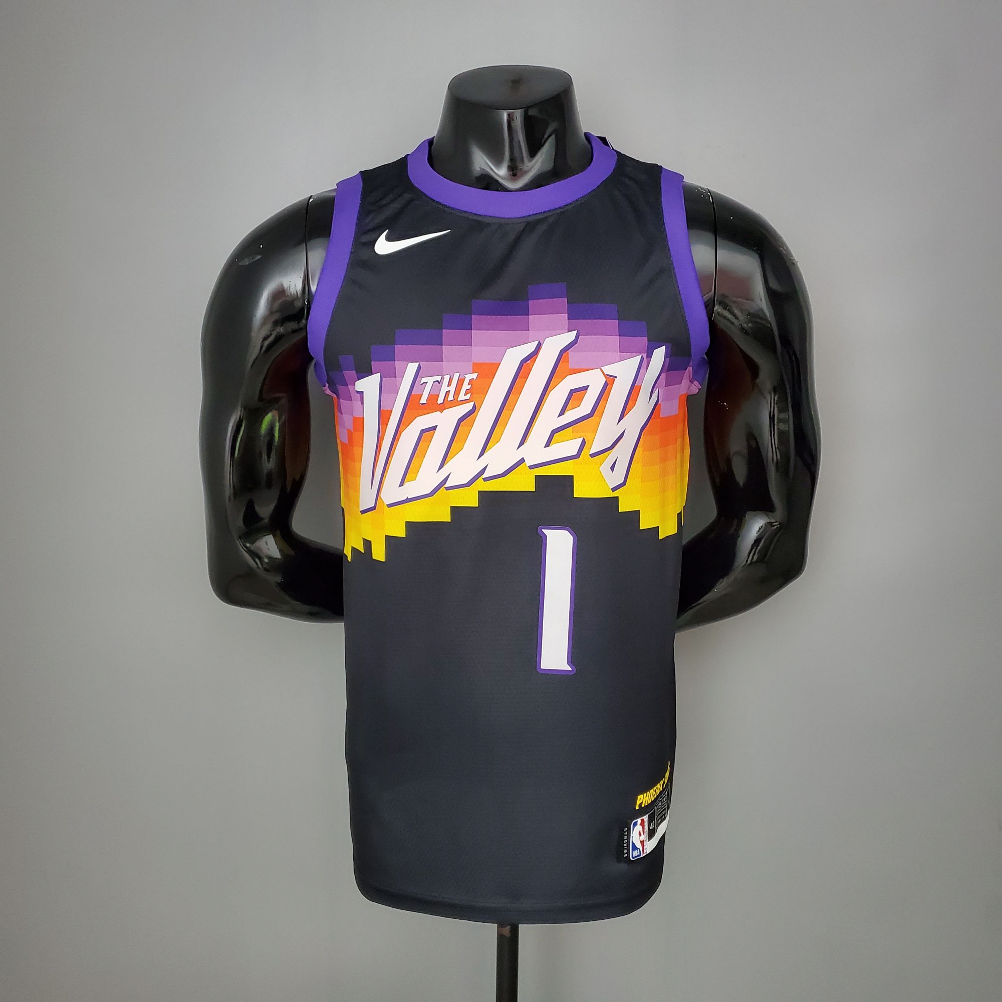 New BOOKER#1 Suns City Edition Black NBA Jersey New BOOKER#1 Suns City Edition Black NBA Jersey