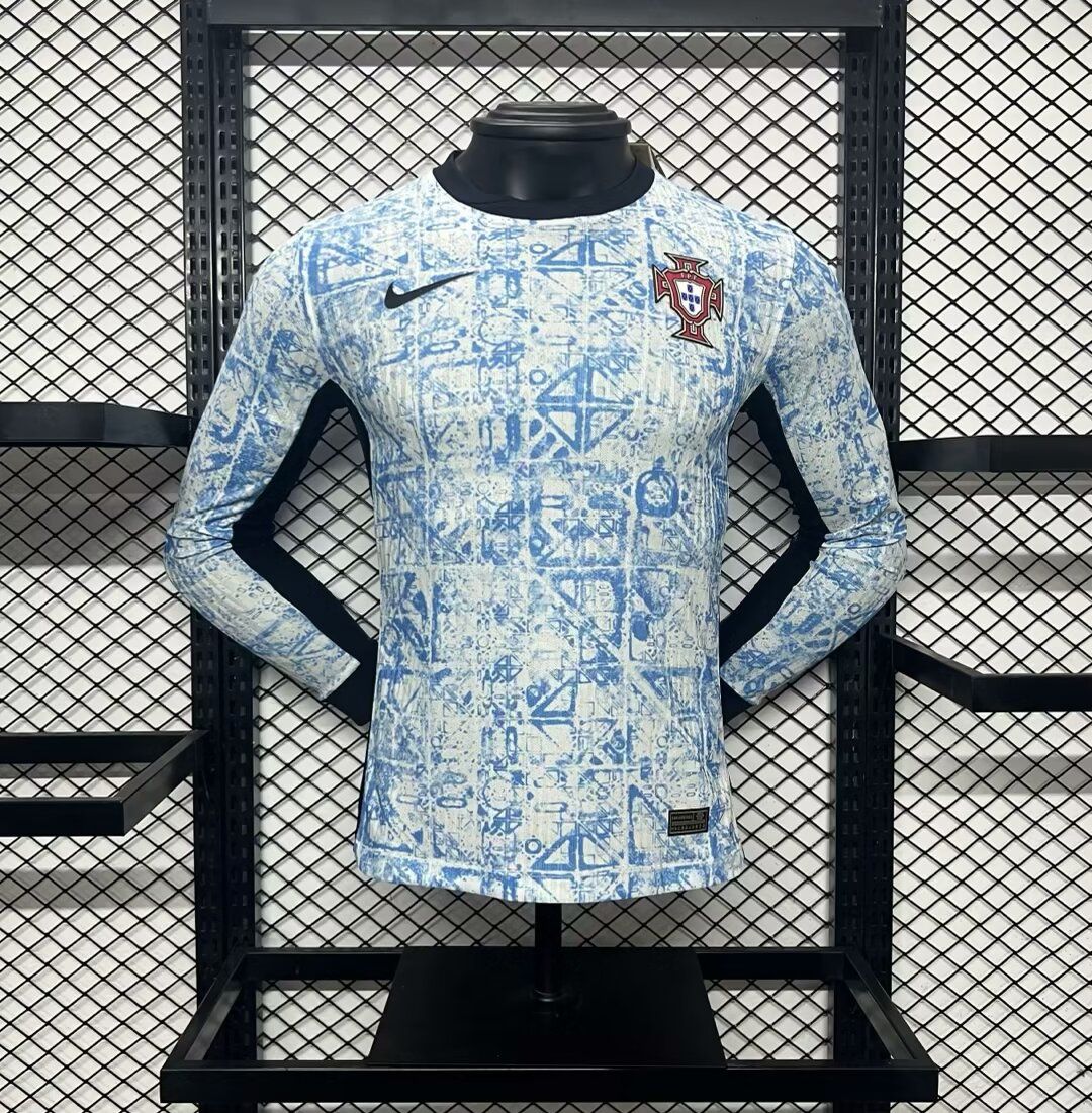 Portugal 2024-25 Euro Away Long Sleeves Jersey – Player Version Portugal 2024-25 Euro Away Long Sleeves Jersey – Player Version