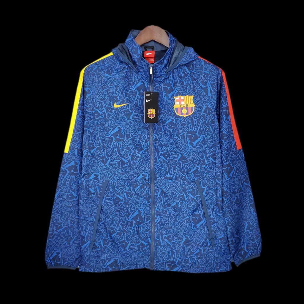 2122 Windbreaker Barcelona Blue Camouflage