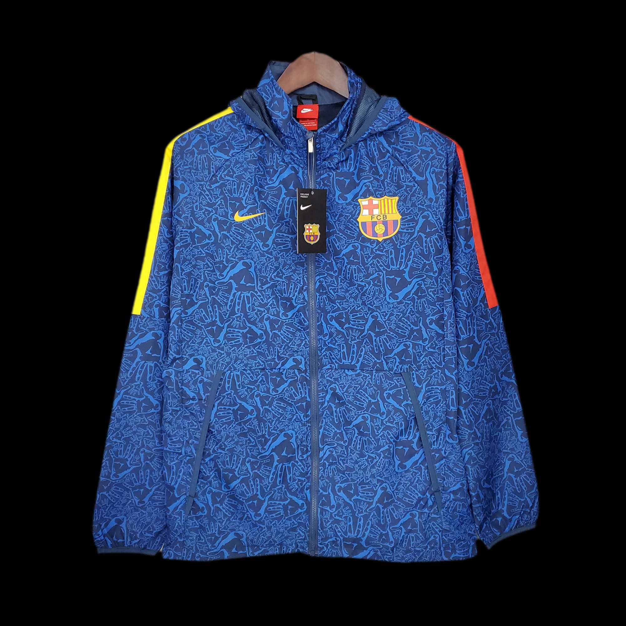 2122 Windbreaker Barcelona Blue Camouflage