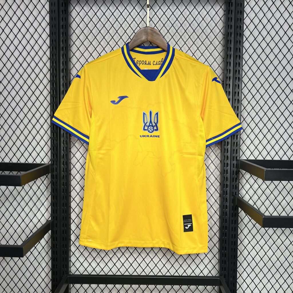 Ukraine 2024-25 Euro Home Jersey