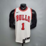 ROSE #1 Chicago Bulls white NBA jersey