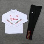 23-24 man u white sweater tracksuit set