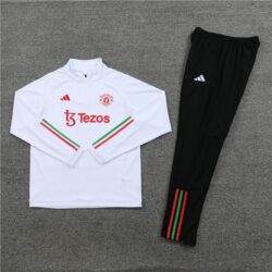 23-24 man u white sweater tracksuit set