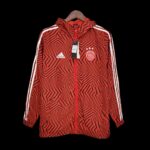 Windbreaker Ajax Red and Black Stripes