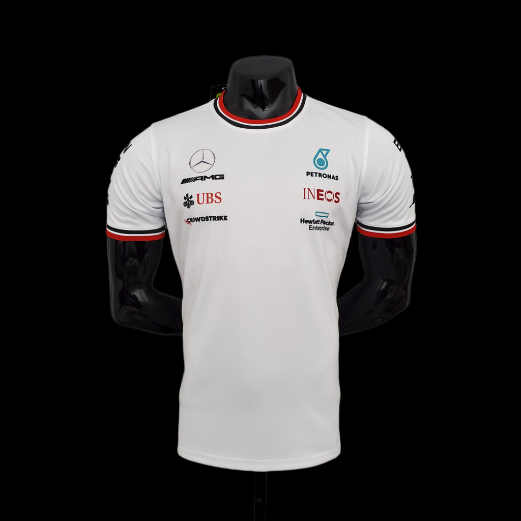 F1 Formula One racing suit; Mercedes White