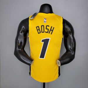 2021 BOSH#1 Heat Bonus Edition Yellow NBA Jersey