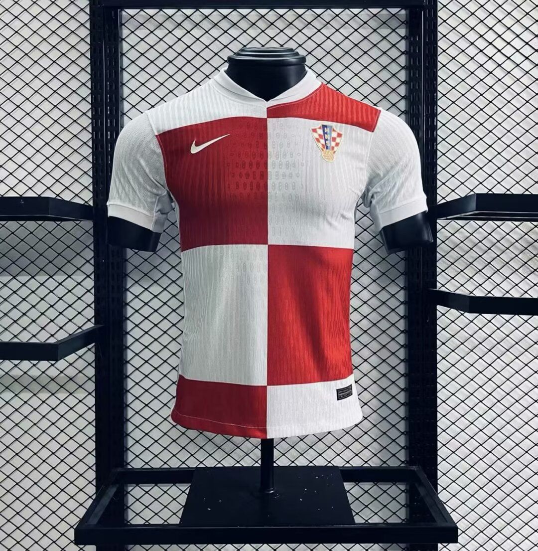 Croatia 2024-25 Euro Home Jersey Player Version Croatia 2024-25 Euro Home Jersey Player Version