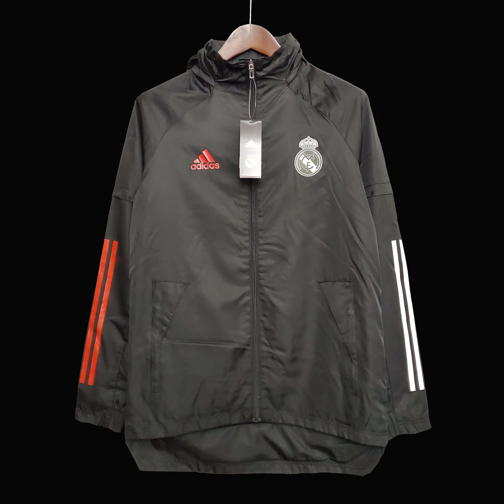 Windbreaker Real Madrid black-white red edge