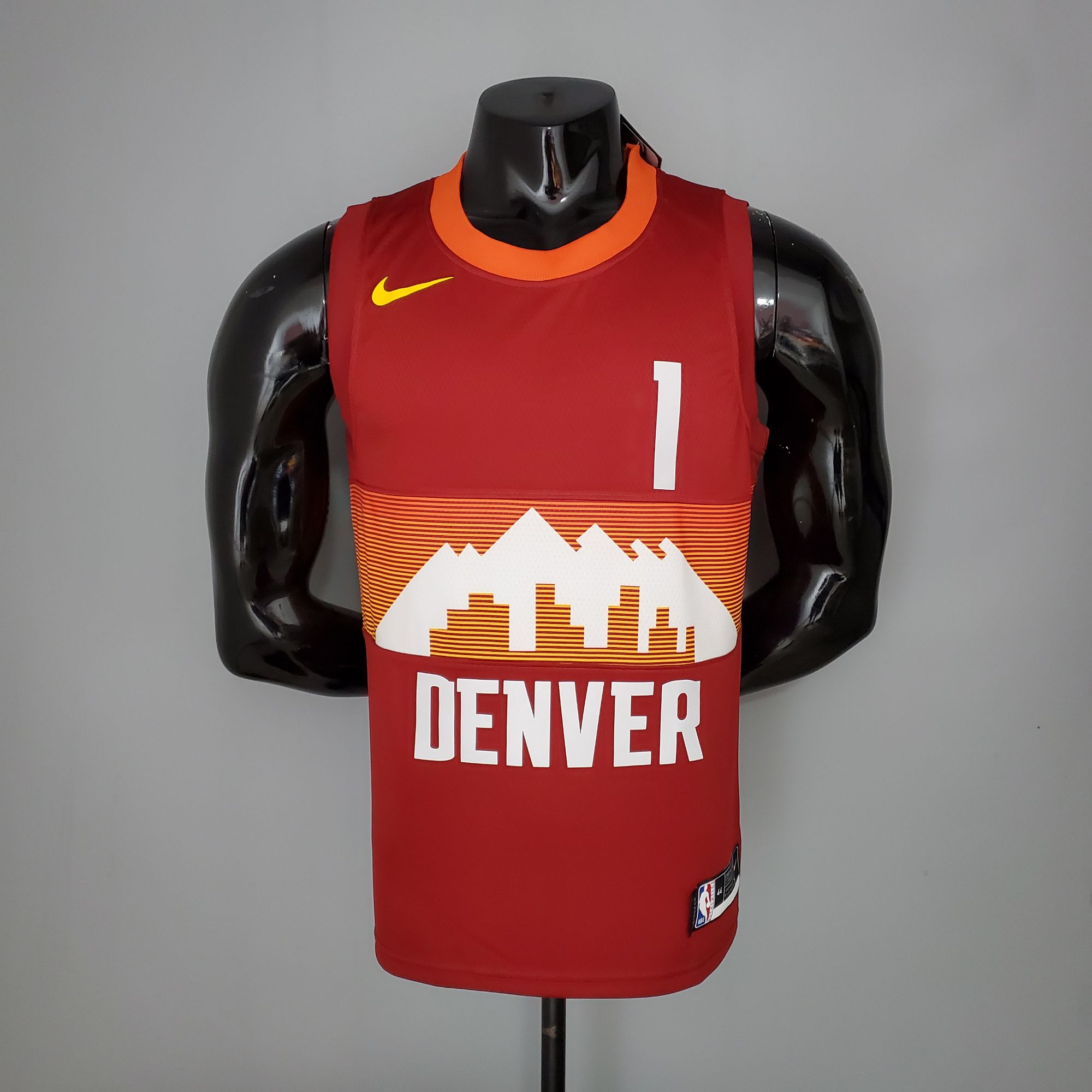 2021 PORTER JR. #1 Nuggets City Edition Red NBA Jersey 2021 PORTER JR. #1 Nuggets City Edition Red NBA Jersey