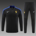 player version 24-25 France black Sweater tracksuit set