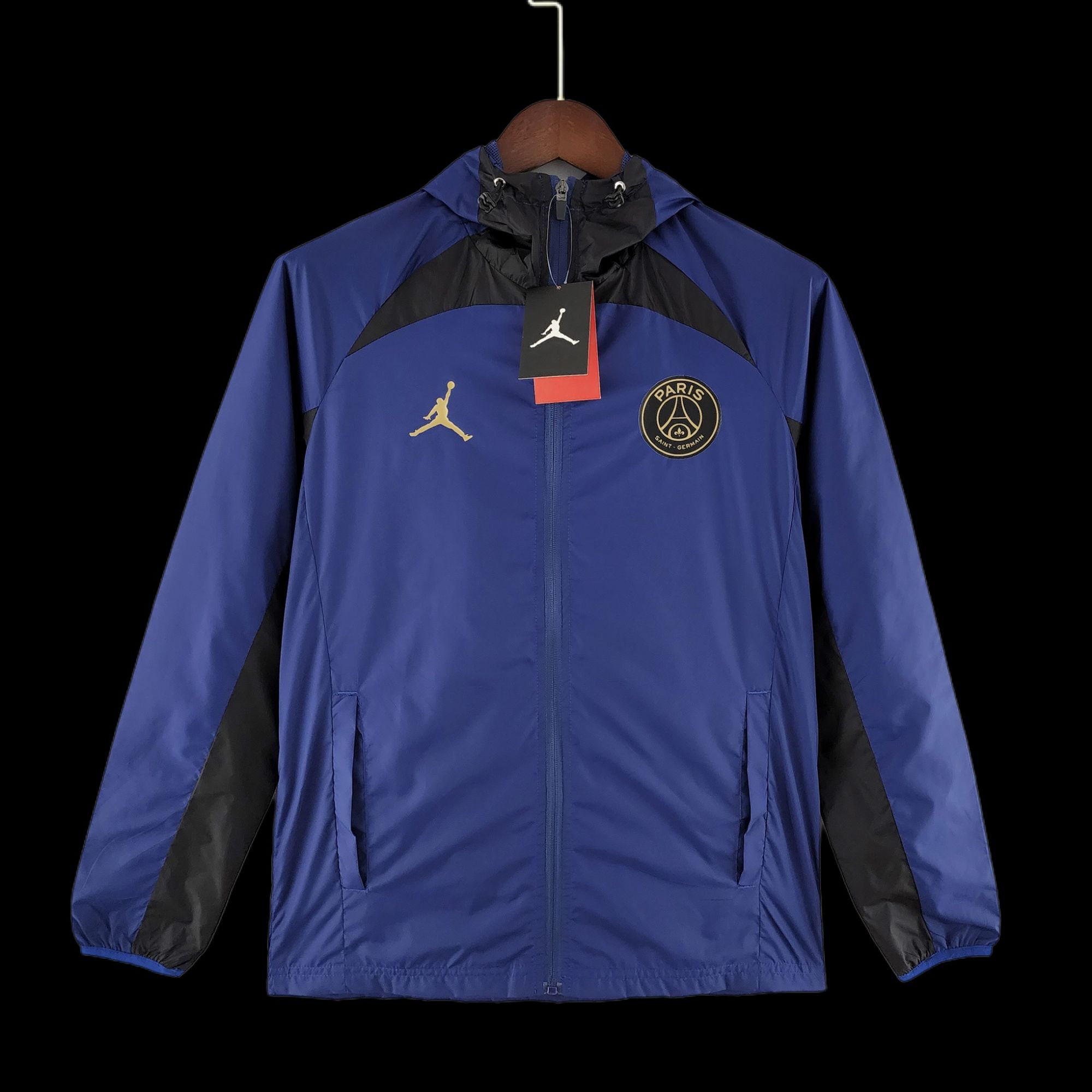 2022 PSG Windbreaker Jordan Logo Blue & Black