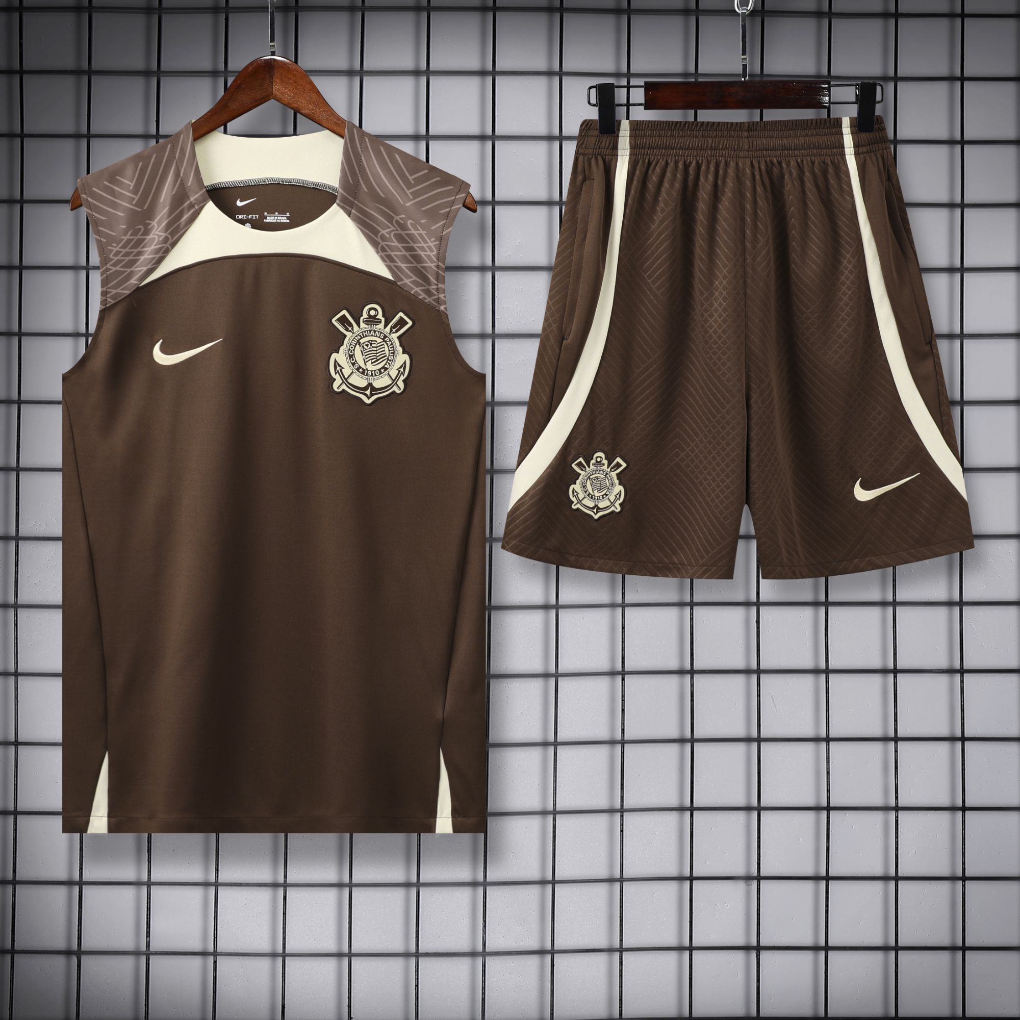 vest 24-25 Corinthians brown training vest set vest 24-25 Corinthians brown training vest set