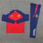 24-25 Spain red Sweater tracksuit set