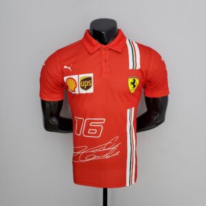 F1 Formula One 2022 Ferrari Polo Red