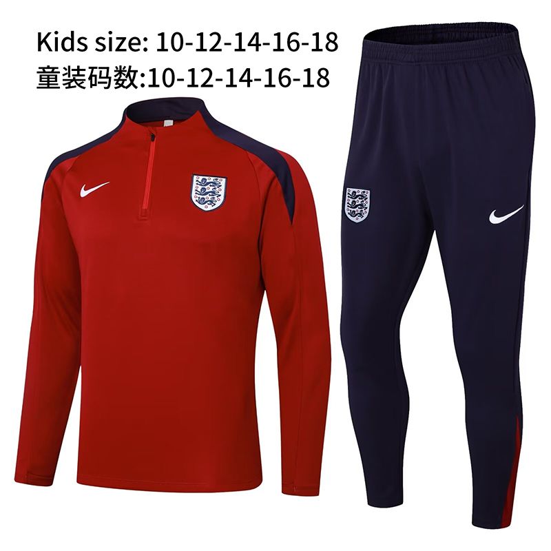 2024 England Kids Long Sleeve