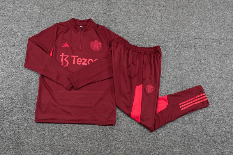 23-24 man u red Sweater tracksuit set