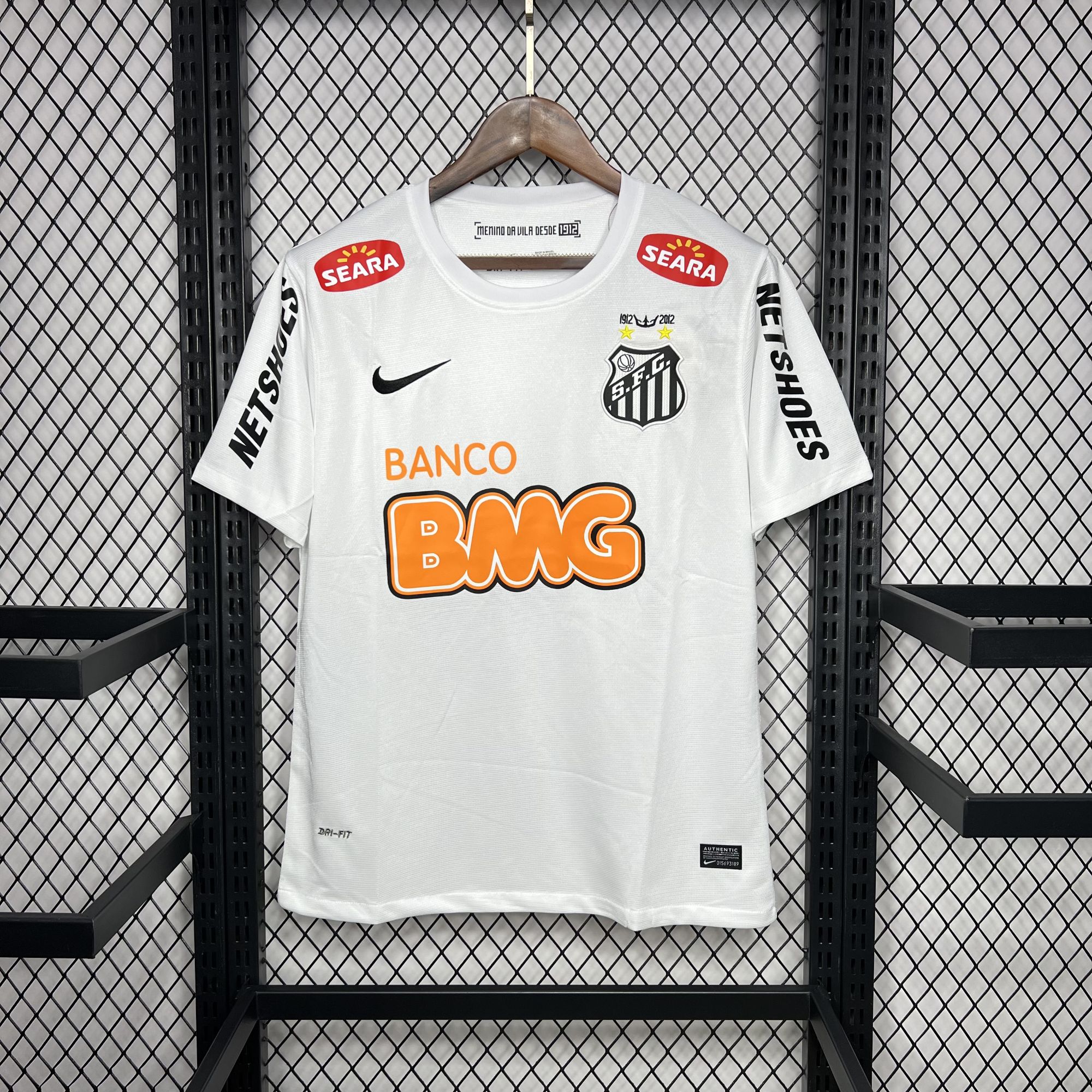 Santos 2011-12 Centennial Home Retro Jersey