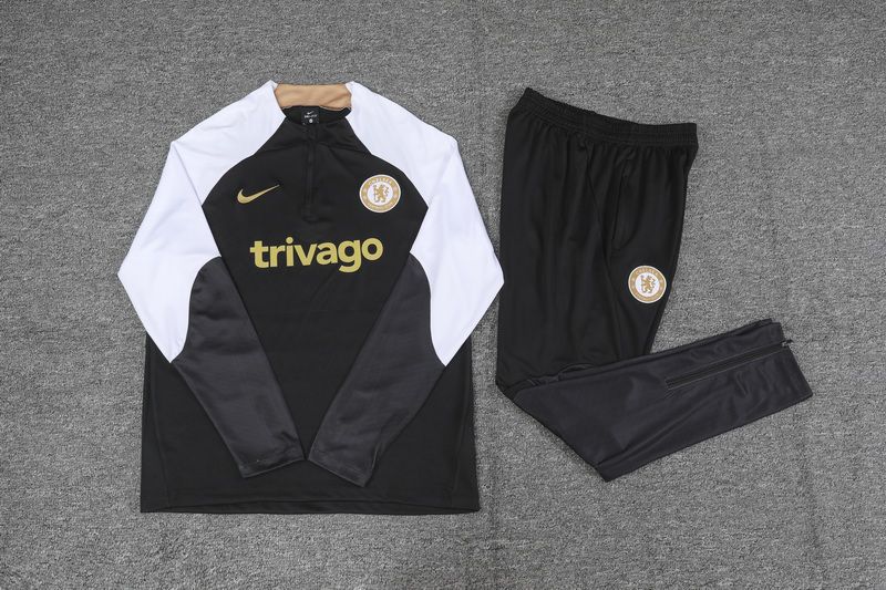 23-24 Chelsea black Sweater tracksuit set