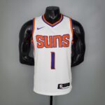 BOOKER#1 Phoenix Suns White NBA Jersey