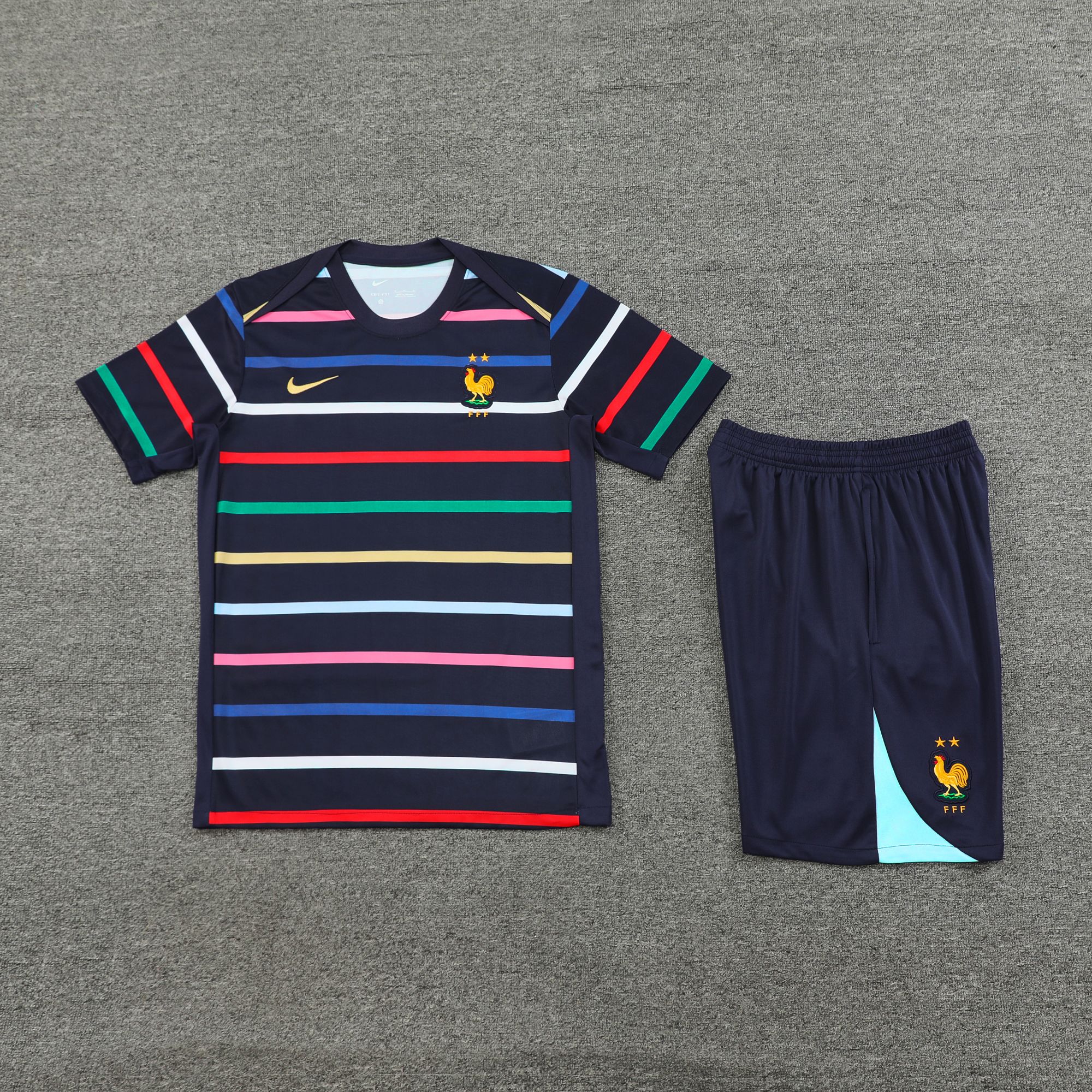 24-25 France blue stripe training set 24-25 France blue stripe training set