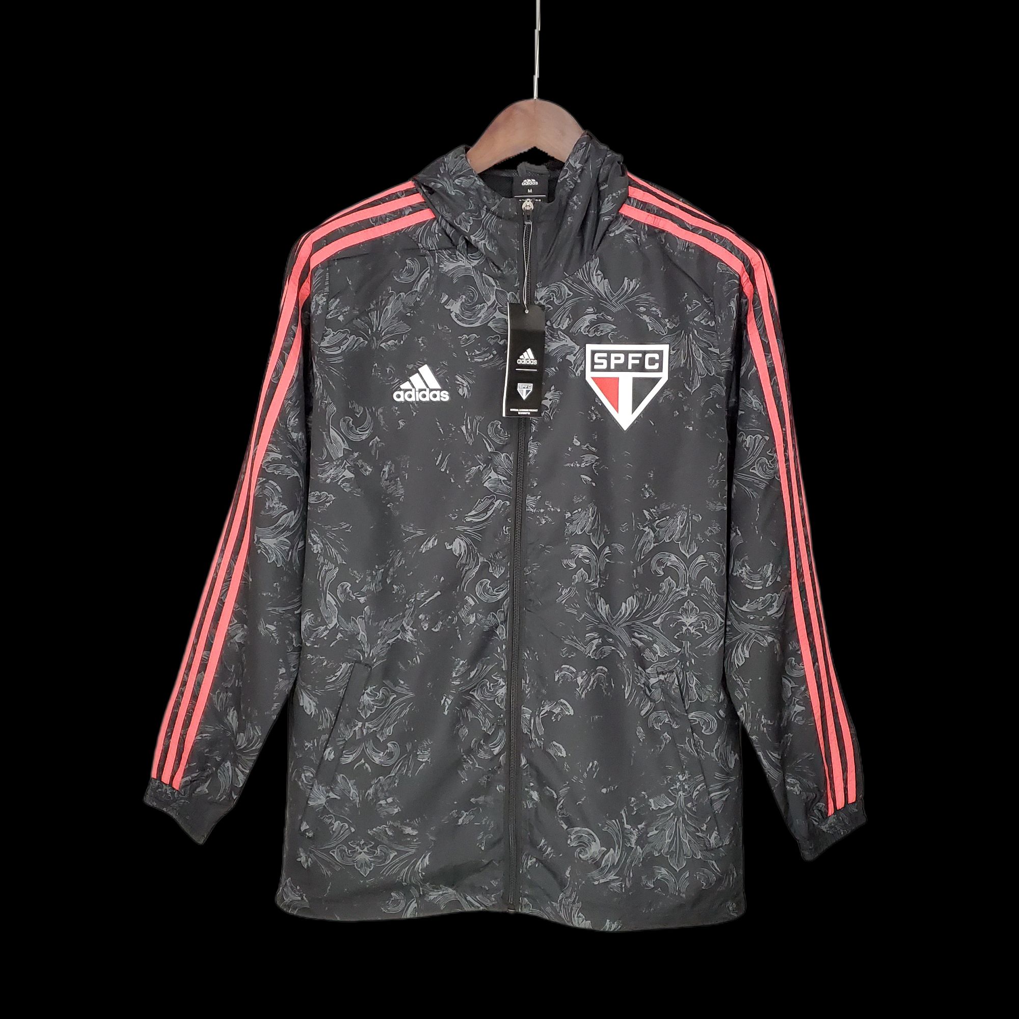 21-22 Windbreaker Sao Paulo Black Pattern 21-22 Windbreaker Sao Paulo Black Pattern