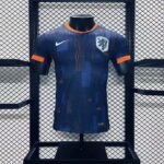 Netherlands 2024-25 Euro Away Jersey Player Version