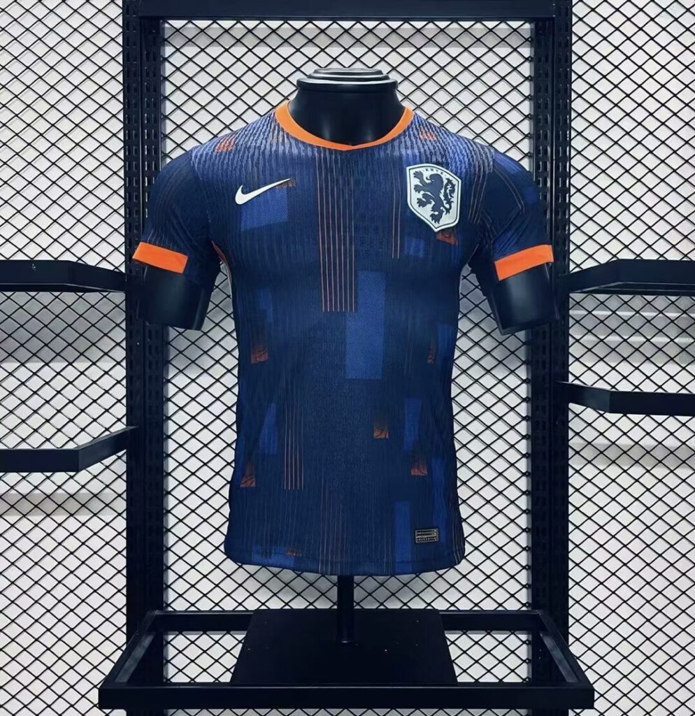 Netherlands 2024-25 Euro Away Jersey Player Version
