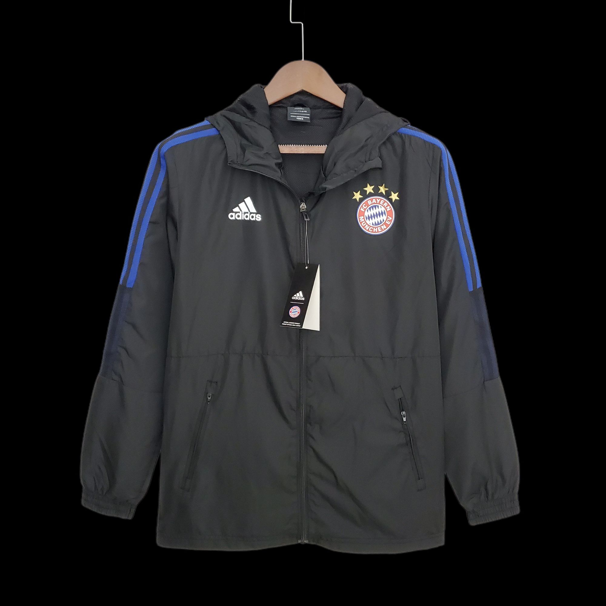 2022 Bayern Munich Windbreaker Black