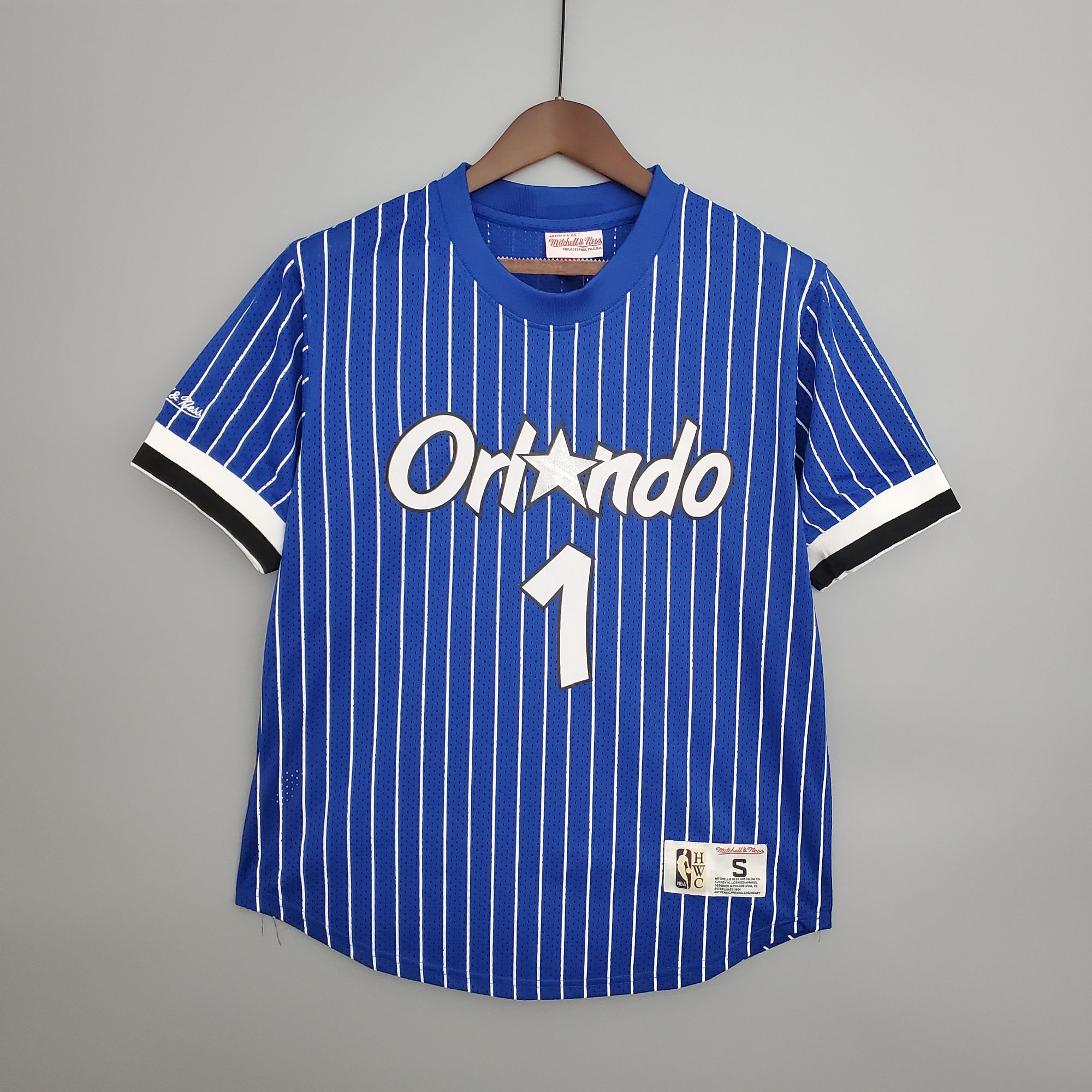 Mitchellness Magic Blue No. 1 "Penny" Hardaway Retro Mesh Short Sleeve Mitchellness Magic Blue No. 1 "Penny" Hardaway Retro Mesh Short Sleeve